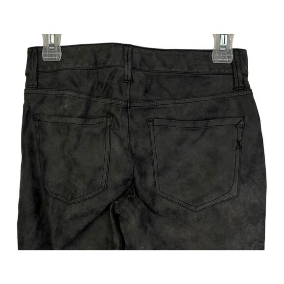 2/$30 Express Faux Leather Suede Skinny Pants Charcoal Moto Vegan Size 0 - Picture 7 of 11